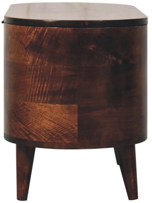 Artisan - California Walnut Rounded Lid Up Blanket Box