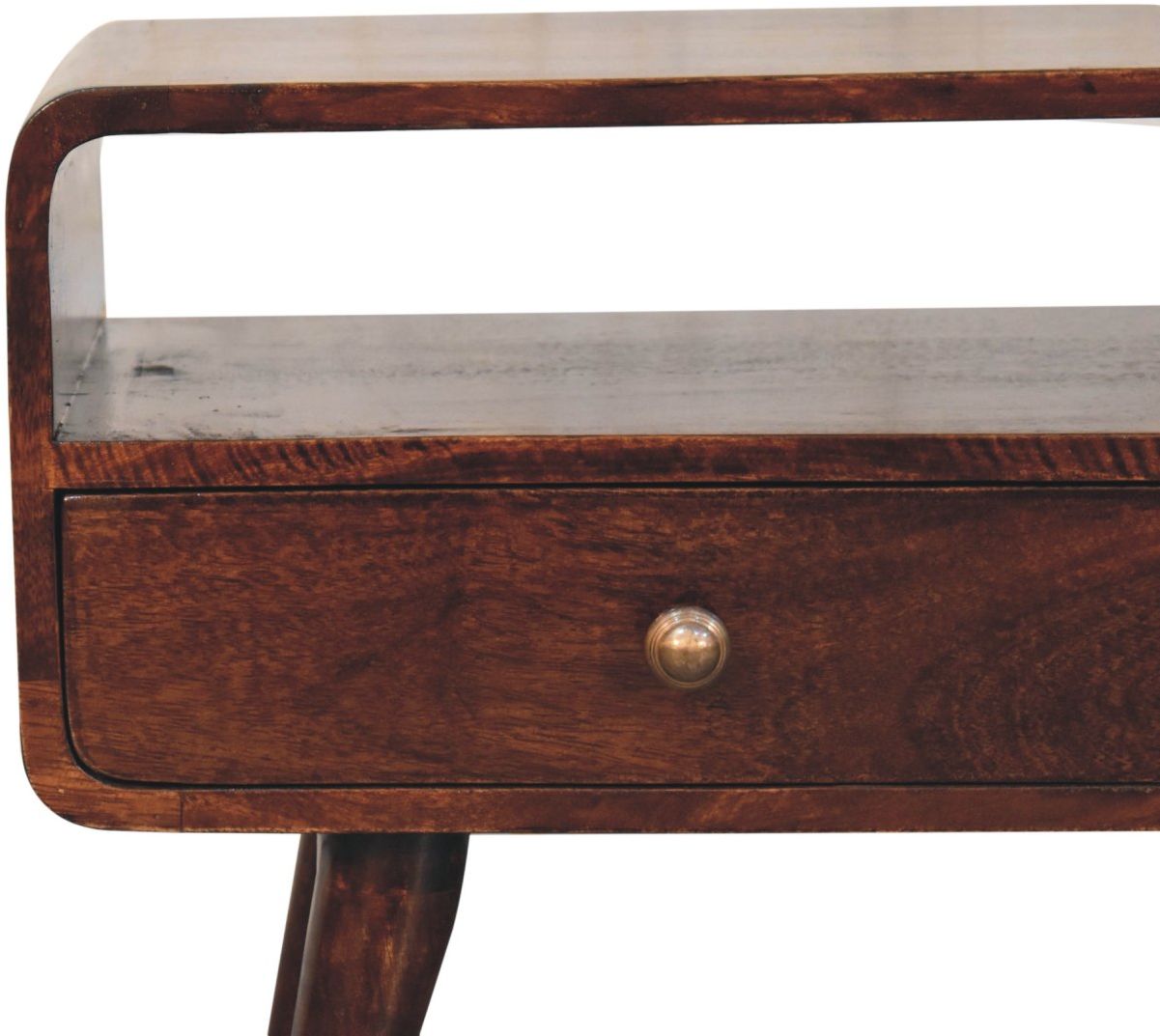 Artisan - Curved California Walnut Media Unit