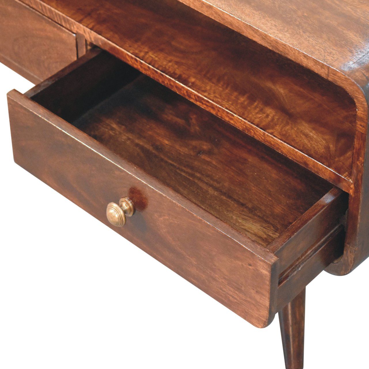 Artisan - Curved California Walnut Media Unit