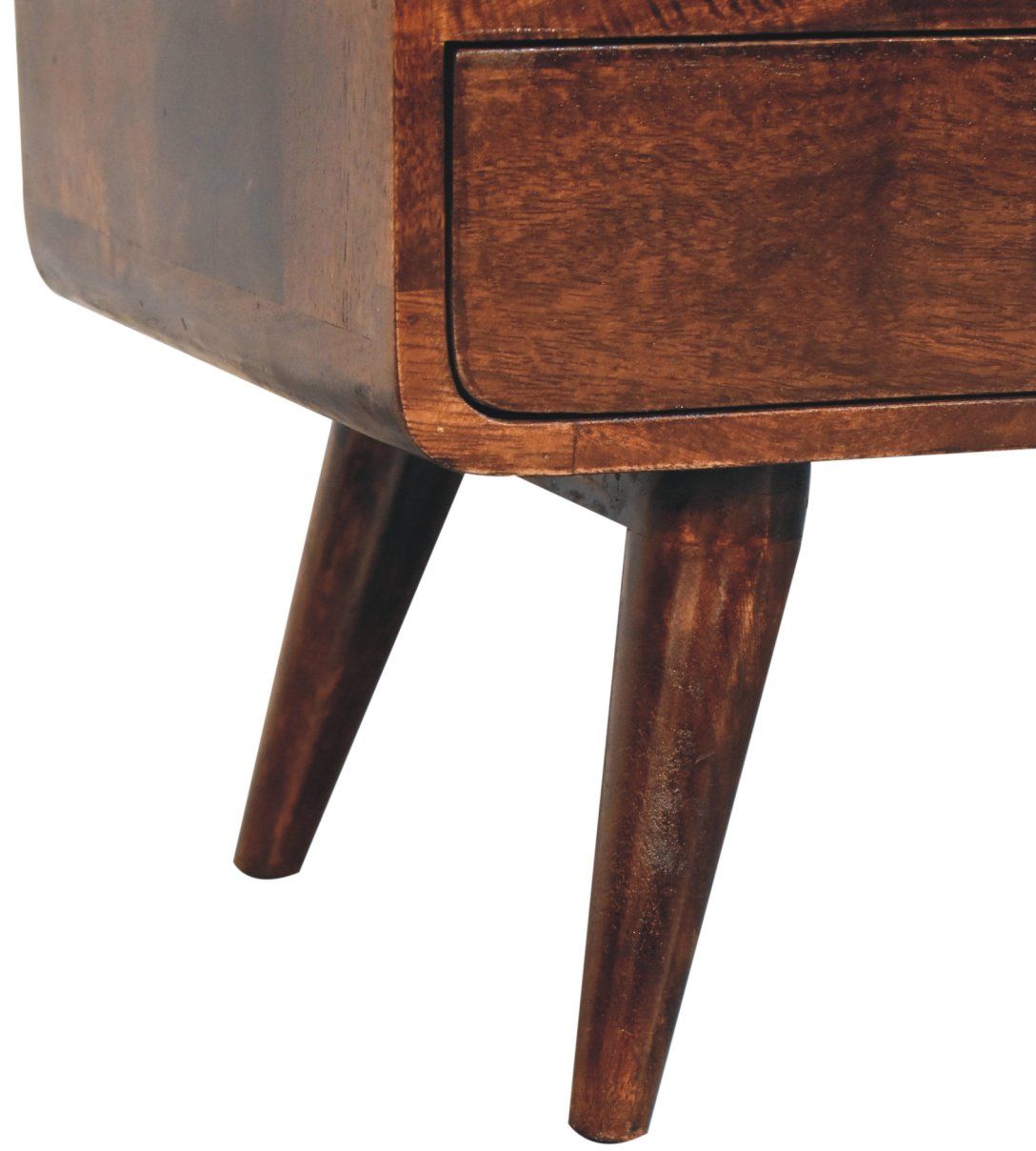Artisan - Curved California Walnut Media Unit