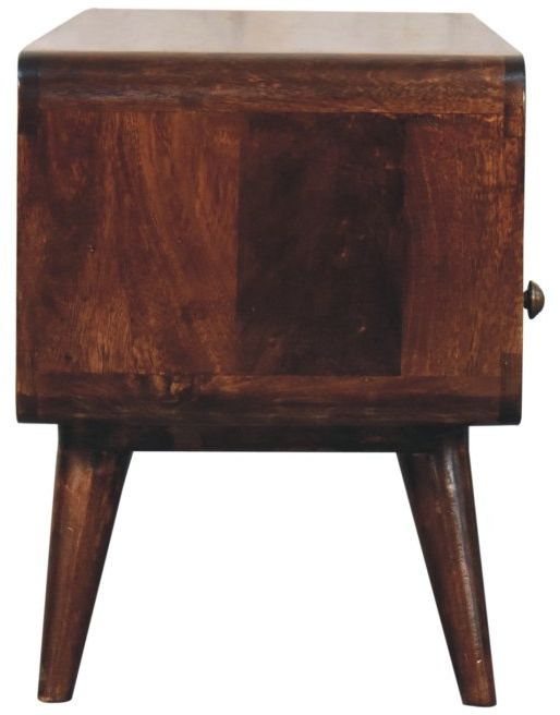 Artisan - Curved California Walnut Media Unit
