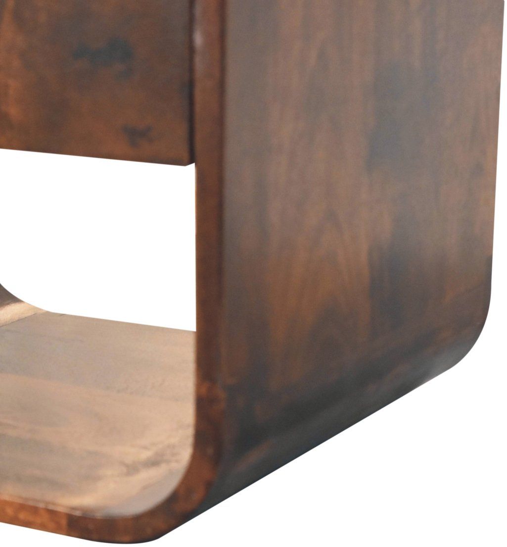 Artisan - California Walnut Curved Edge Bedside
