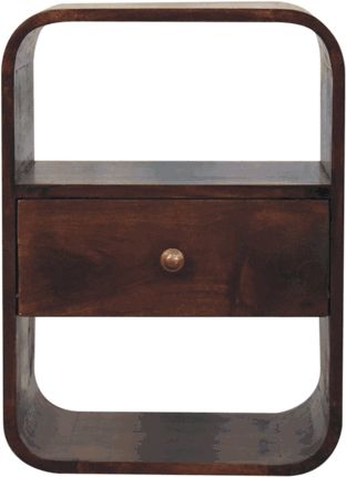Artisan - California Walnut Curved Edge Bedside