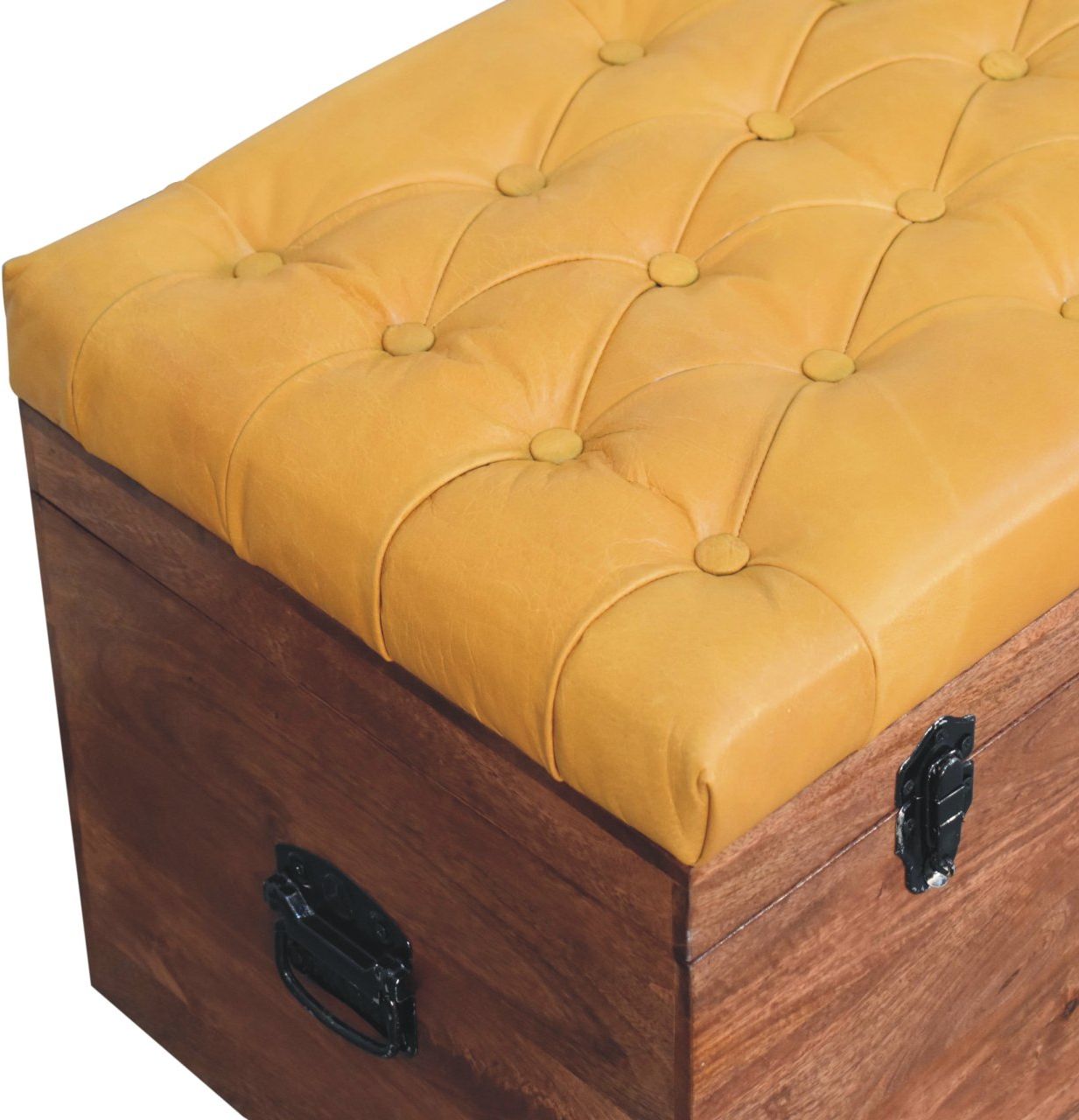 Artisan - Buffalo Hide Honey Caramel Storage Trunk