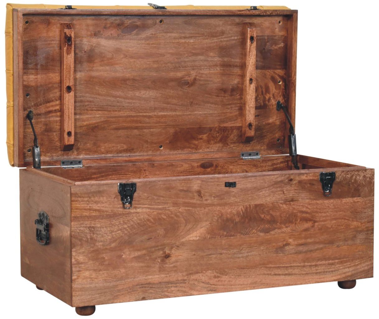 Artisan - Buffalo Hide Honey Caramel Storage Trunk