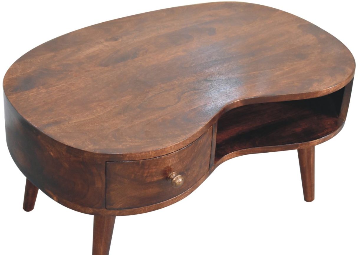 Artisan - California Walnut Wave Coffee Table