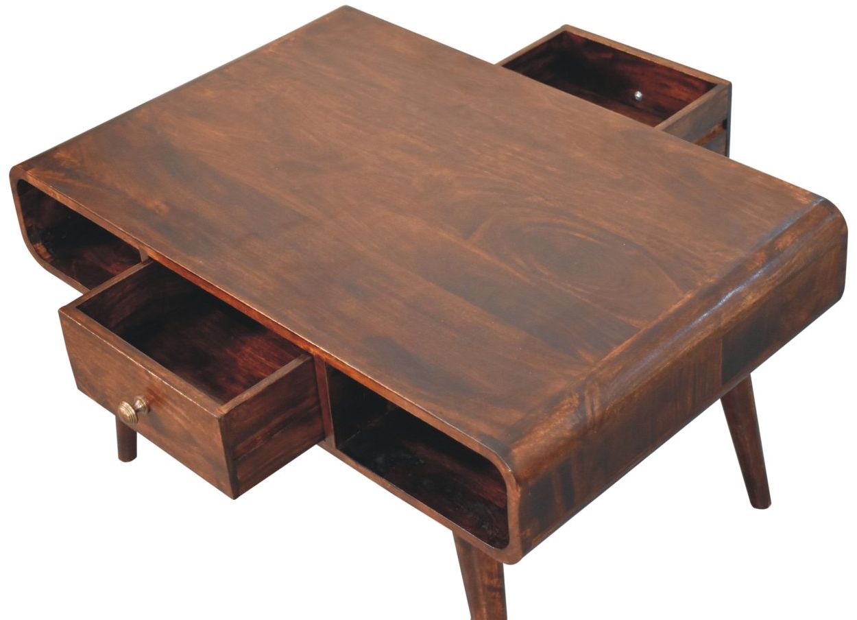 Artisan - Curved California Walnut Coffee Table