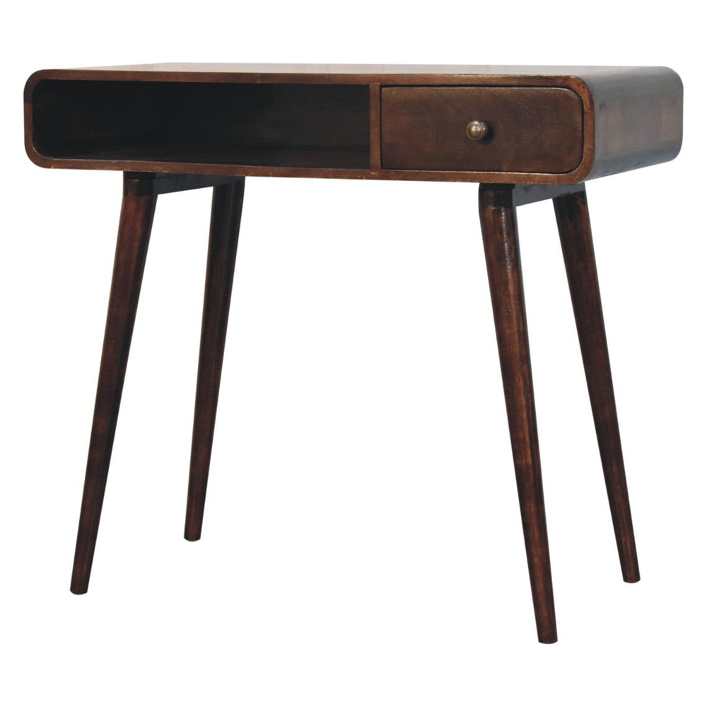 Artisan - Curved California Walnut Writing Desk