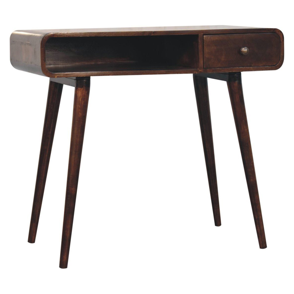 Artisan - Curved California Walnut Writing Desk