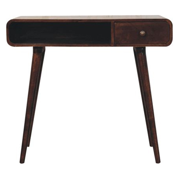 Artisan - Curved California Walnut Writing Desk
