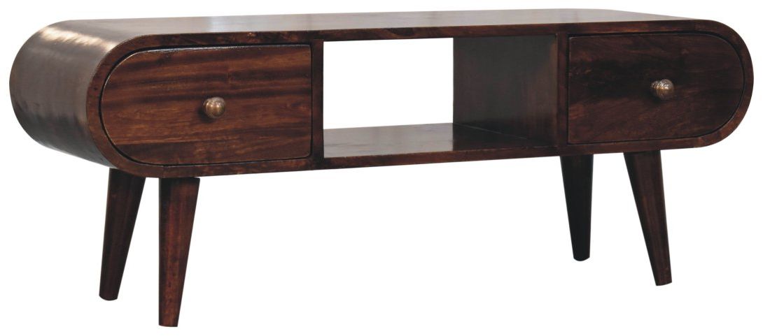 Artisan - California Walnut Circular TV Unit