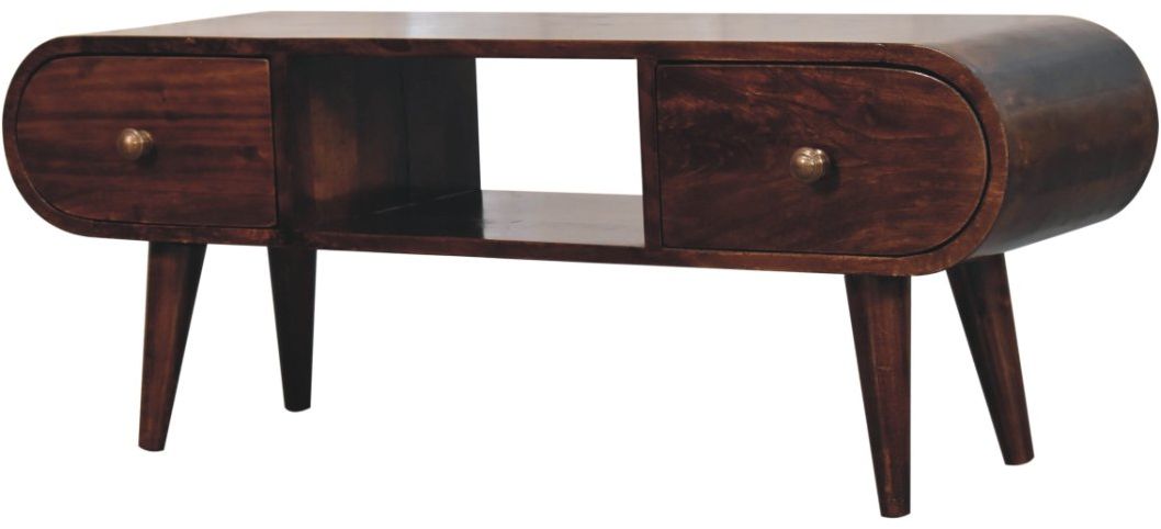 Artisan - California Walnut Circular TV Unit