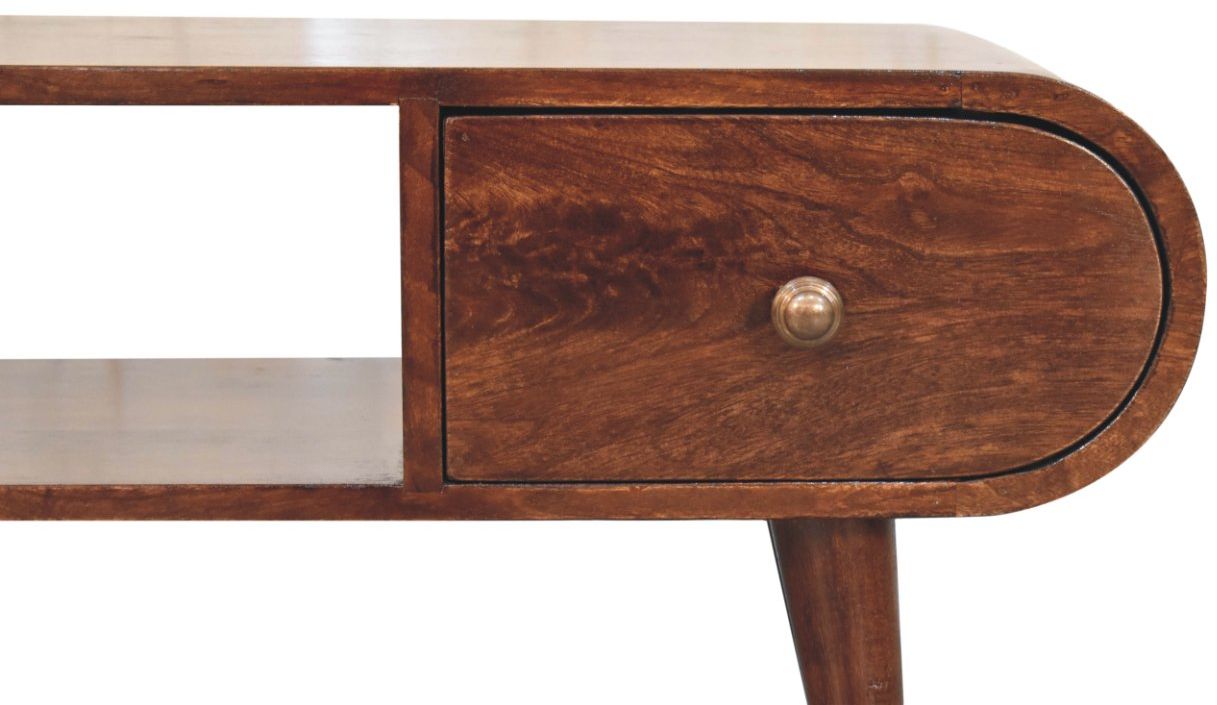 Artisan - California Walnut Circular TV Unit