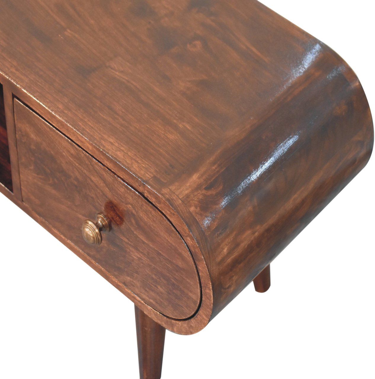Artisan - California Walnut Circular TV Unit
