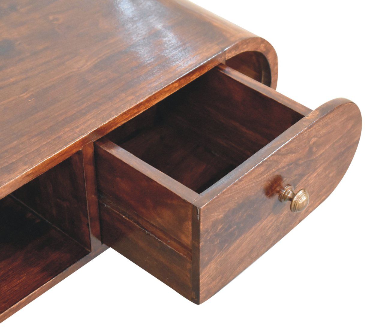 Artisan - California Walnut Circular TV Unit