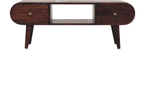 Artisan - California Walnut Circular TV Unit