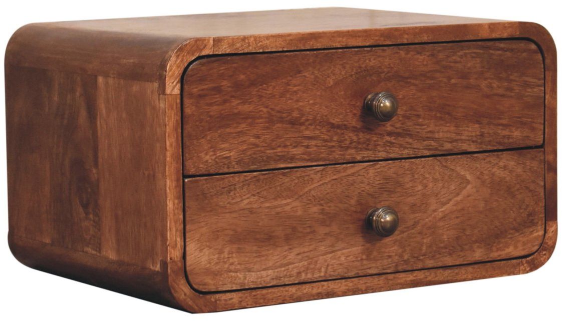 Artisan - Honey Caramel 2 Drawer Floating Bedside
