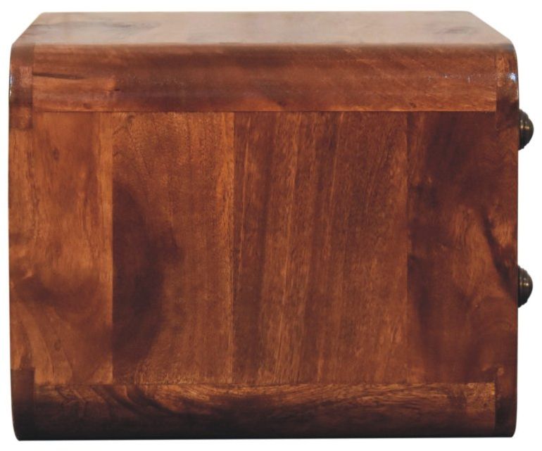 Artisan - Honey Caramel 2 Drawer Floating Bedside