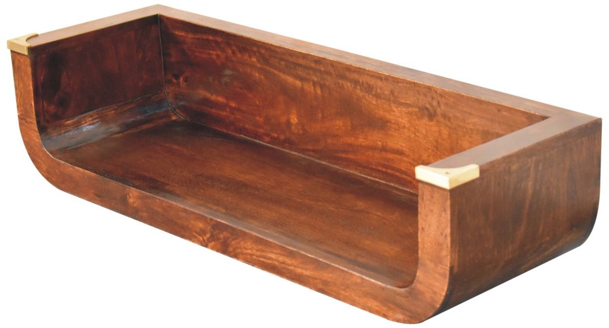 Artisan - Indira California Walnut Floating Console Table