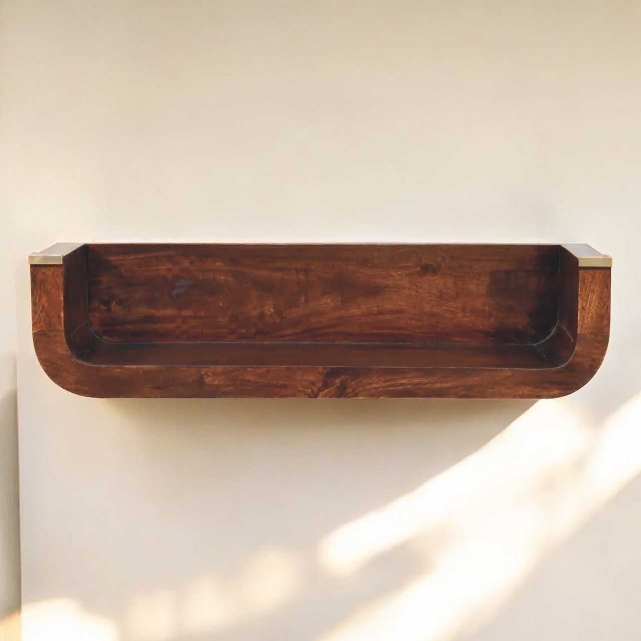 Artisan - Indira California Walnut Floating Console Table