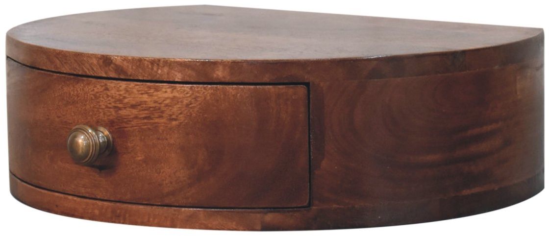 Artisan - Honey Caramel Wall Mounted Rounded Bedside
