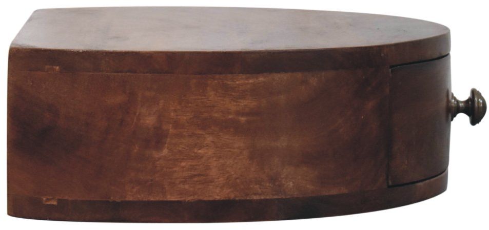 Artisan - Honey Caramel Wall Mounted Rounded Bedside