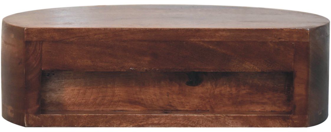 Artisan - Honey Caramel Wall Mounted Rounded Bedside
