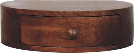 Artisan - Honey Caramel Wall Mounted Rounded Bedside