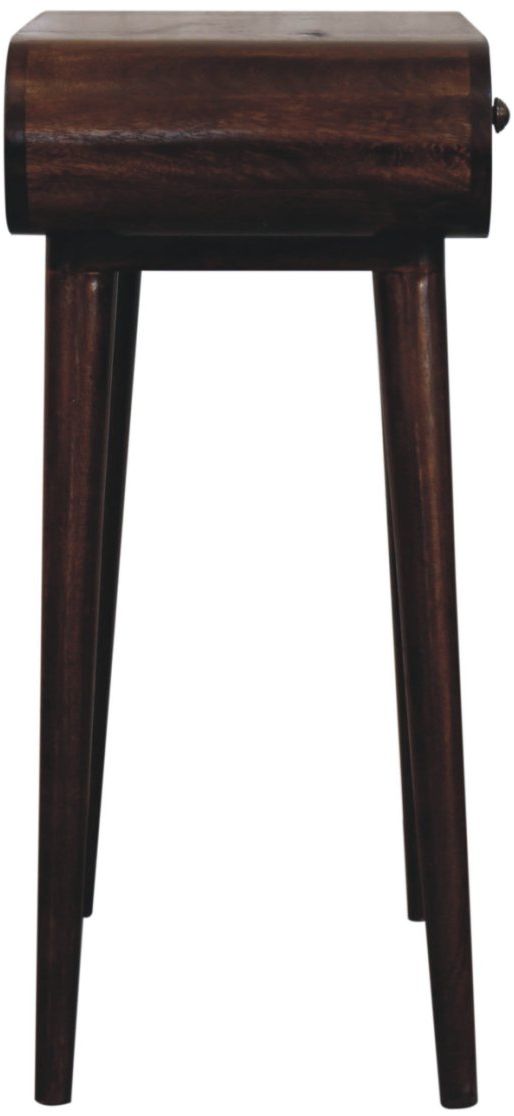 Artisan - Mini California Walnut Dressing Table With Foldable Mirror