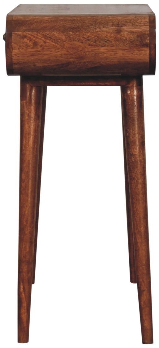 Artisan - Mini Honey Caramel Dressing Table With Foldable Mirror