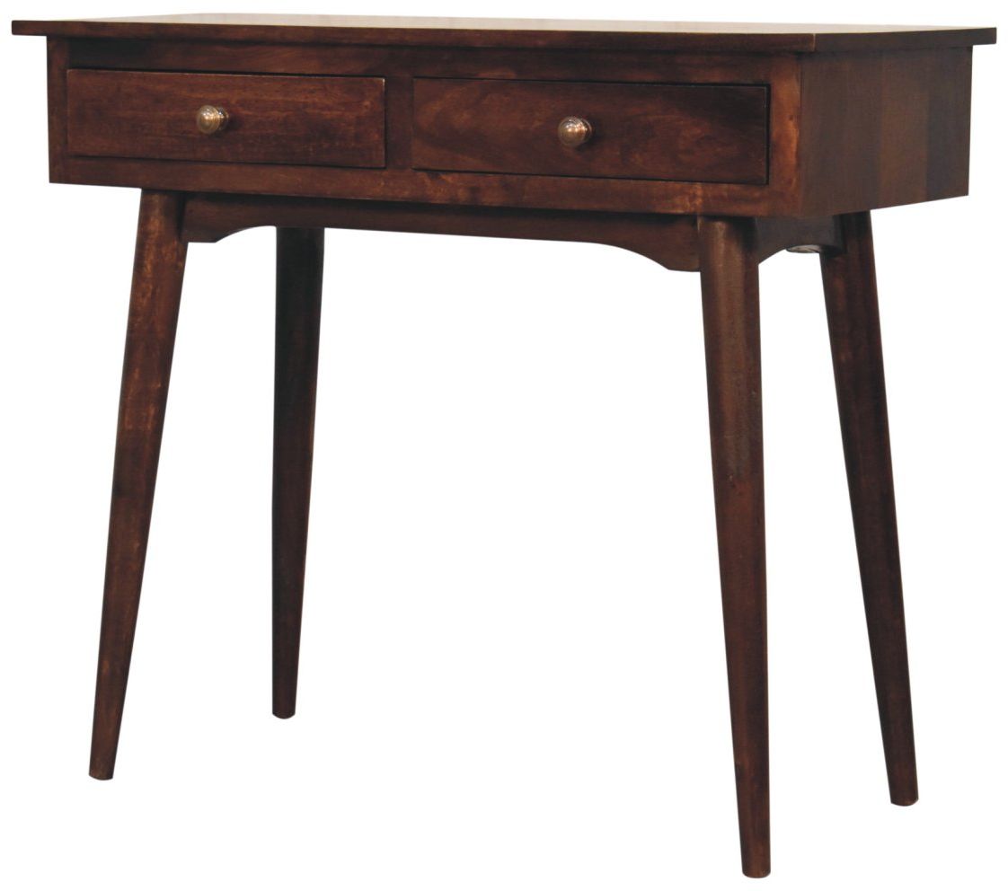 Artisan - California Walnut Hallway 2 Drawer Console Table