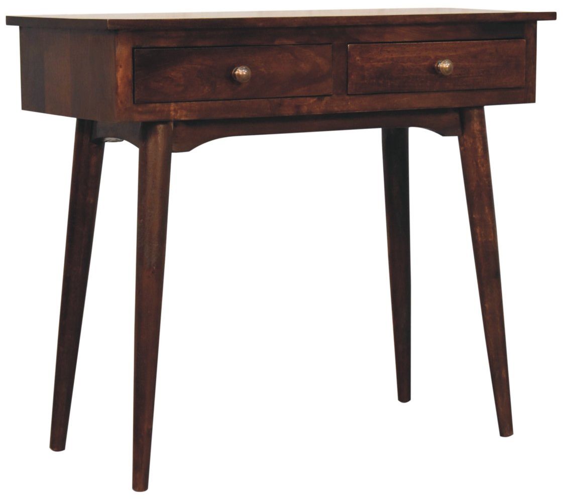 Artisan - California Walnut Hallway 2 Drawer Console Table