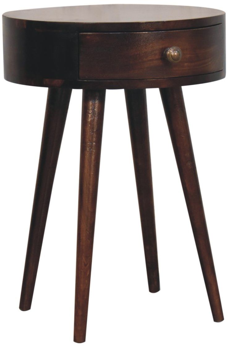 Artisan - Nordic California Walnut Circular Shaped Bedside