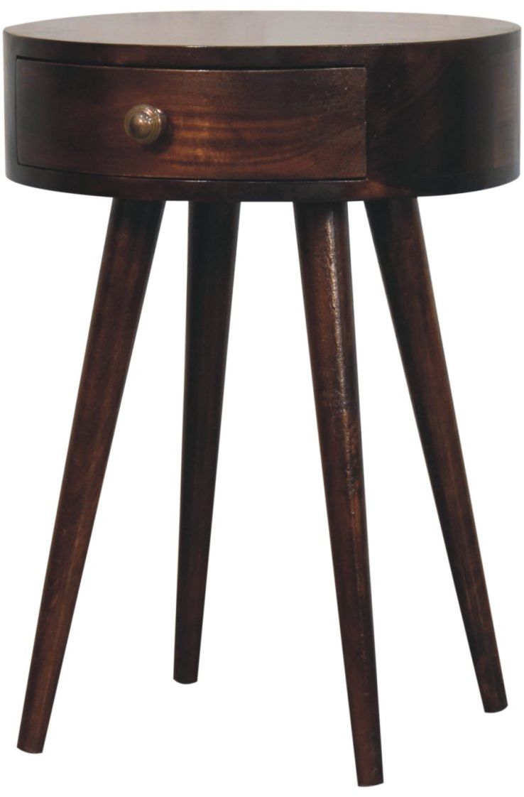 Artisan - Nordic California Walnut Circular Shaped Bedside