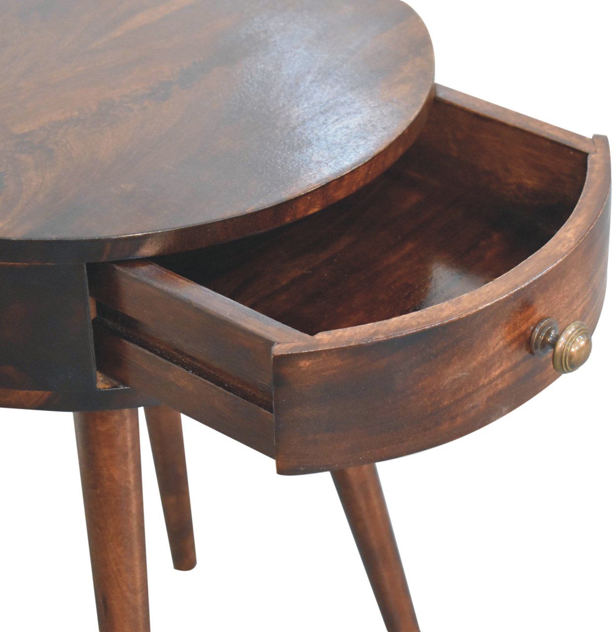 Artisan - Nordic California Walnut Circular Shaped Bedside