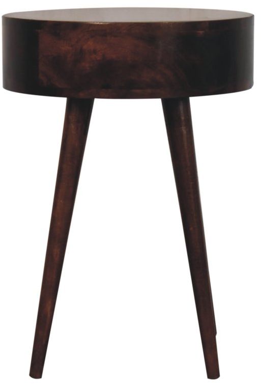 Artisan - Nordic California Walnut Circular Shaped Bedside