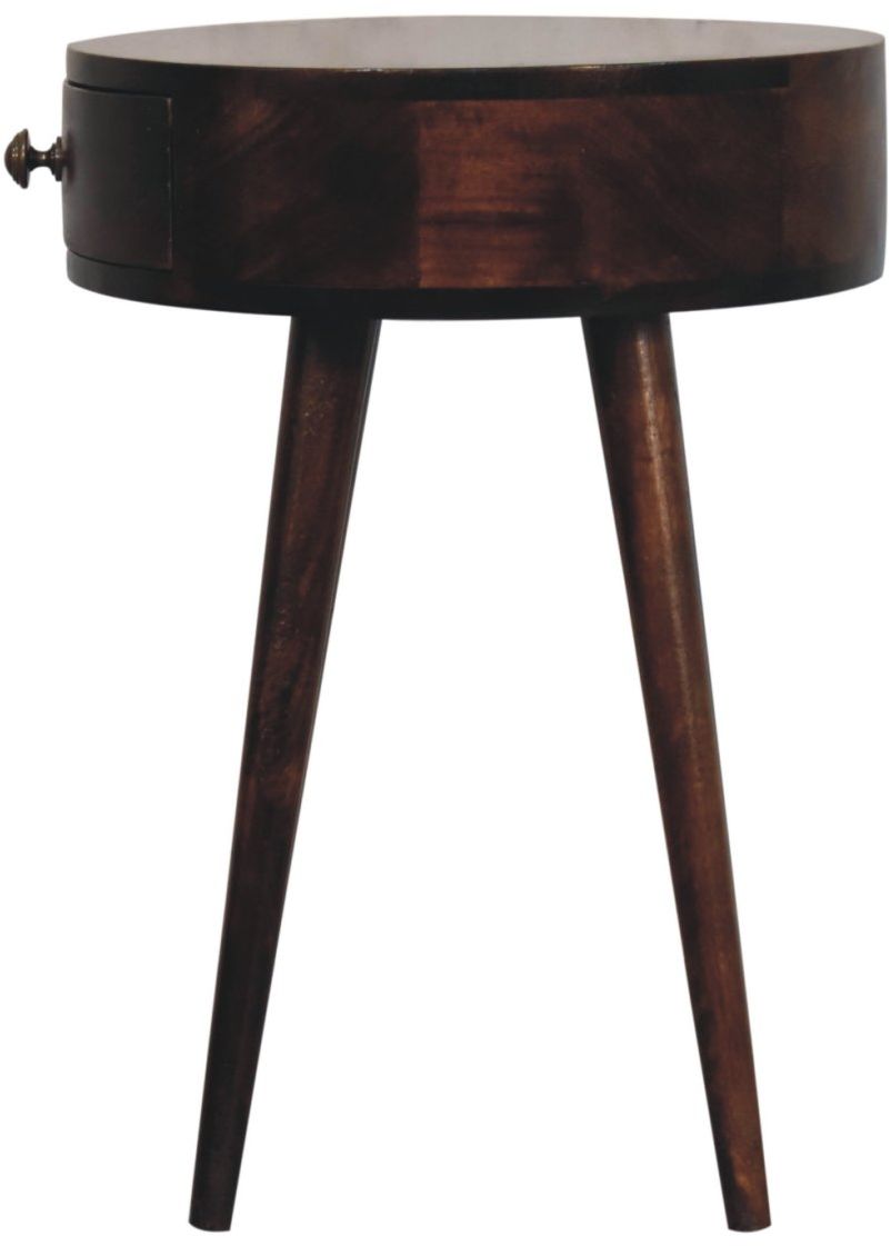 Artisan - Nordic California Walnut Circular Shaped Bedside