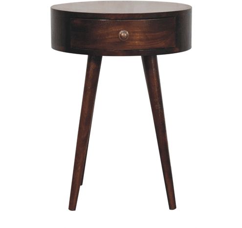 Artisan - Nordic California Walnut Circular Shaped Bedside