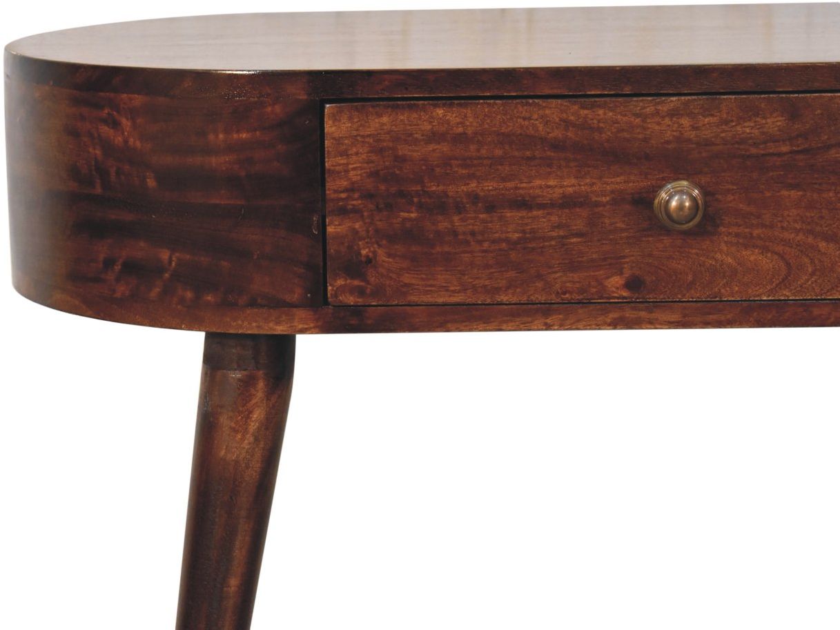 Artisan - California Walnut Rounded Small Console Table