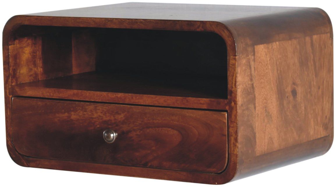 Artisan - Large Curve Upper Slot Floating Bedside