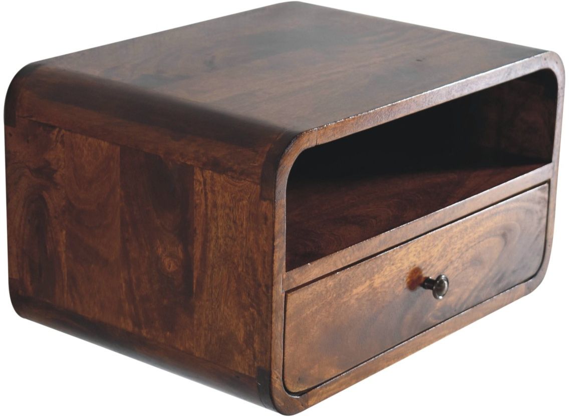 Artisan - Large Curve Upper Slot Floating Bedside