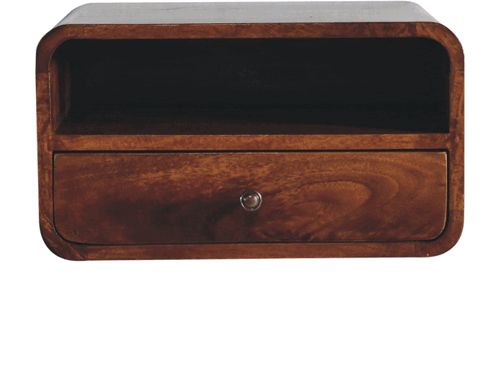 Artisan - Large Curve Upper Slot Floating Bedside