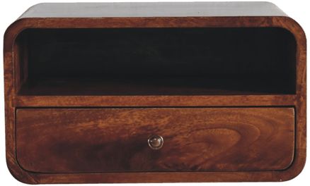 Artisan - Large Curve Upper Slot Floating Bedside