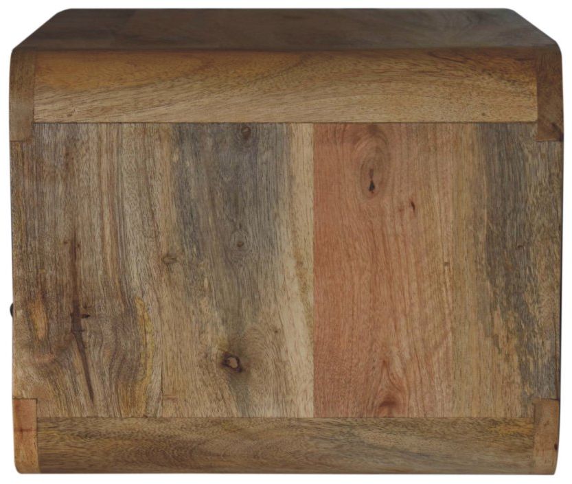 Artisan - Large Oak-Ish Curve Upper Slot Floating Bedside