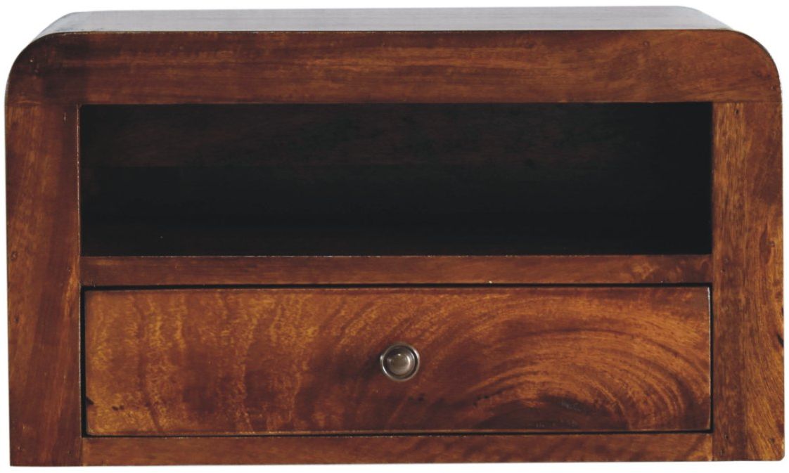 Artisan - Chunky Chestnut 1 Drawer Wall Mounted Nightstand