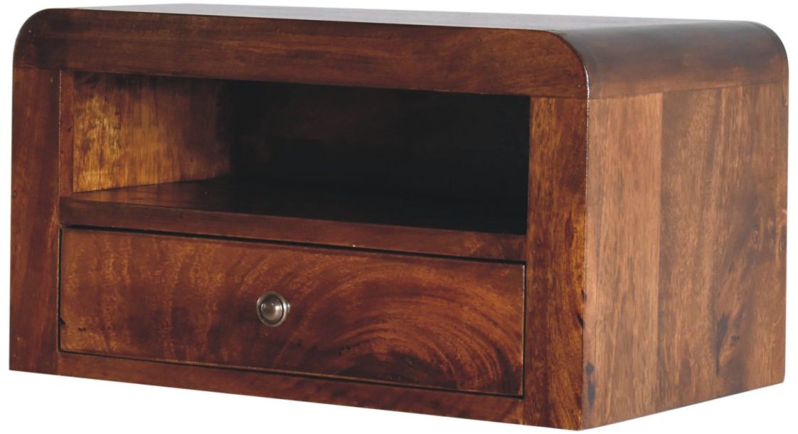 Artisan - Chunky Chestnut 1 Drawer Wall Mounted Nightstand