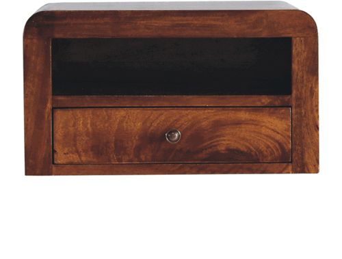 Artisan - Chunky Chestnut 1 Drawer Wall Mounted Nightstand