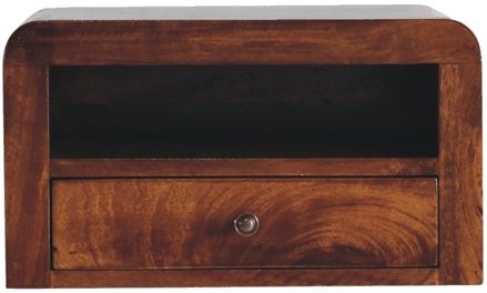 Artisan - Chunky Chestnut 1 Drawer Wall Mounted Nightstand
