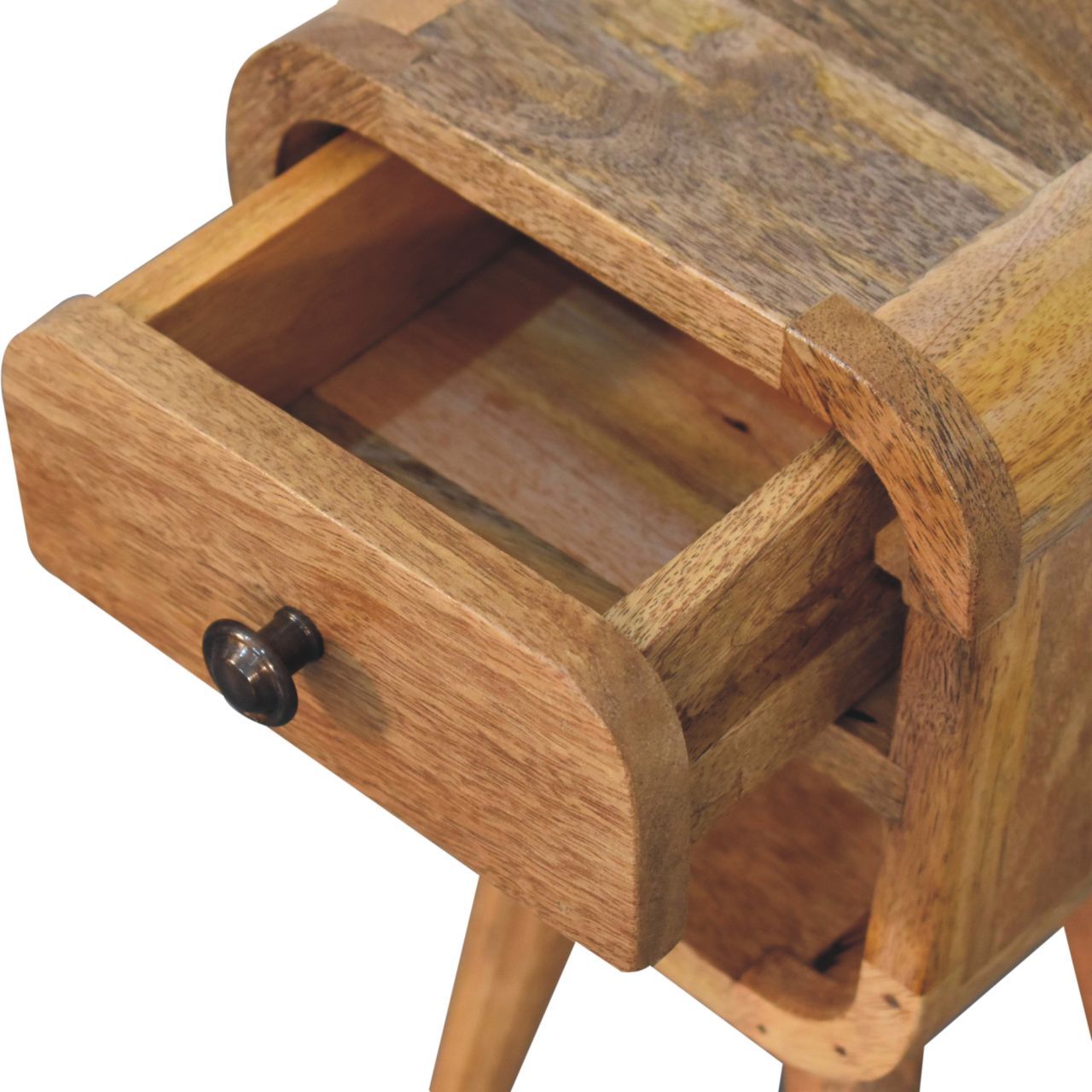 Artisan - Extra Mini Oak-Ish Curve Lower Bedside