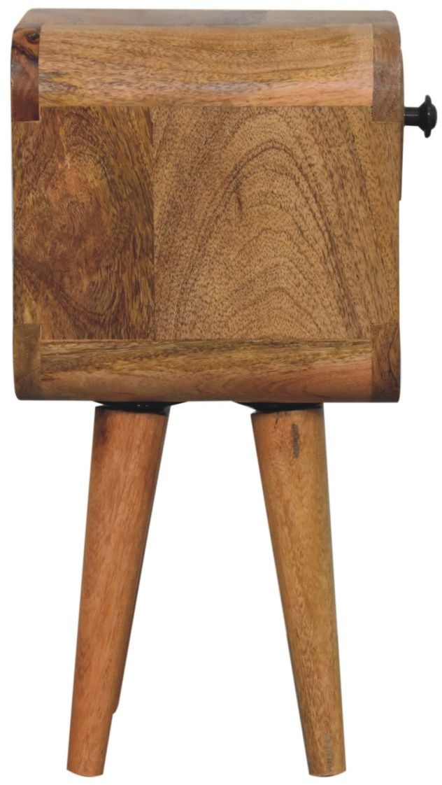 Artisan - Extra Mini Oak-Ish Curve Lower Bedside